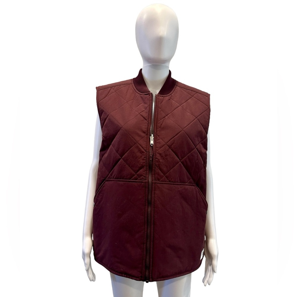 The North Face Quilted Burgundy/Maroon Vest